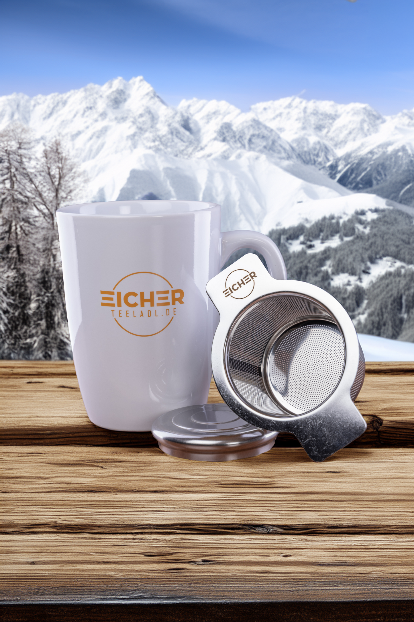 Tasse & Sieb Set